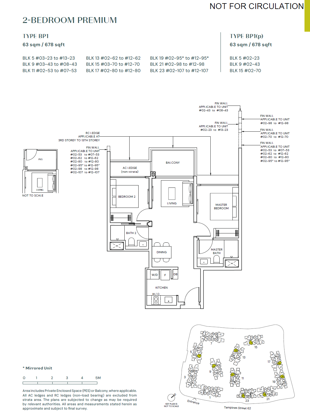 Parktown Residence 1 Bedroom Floor Plan 8