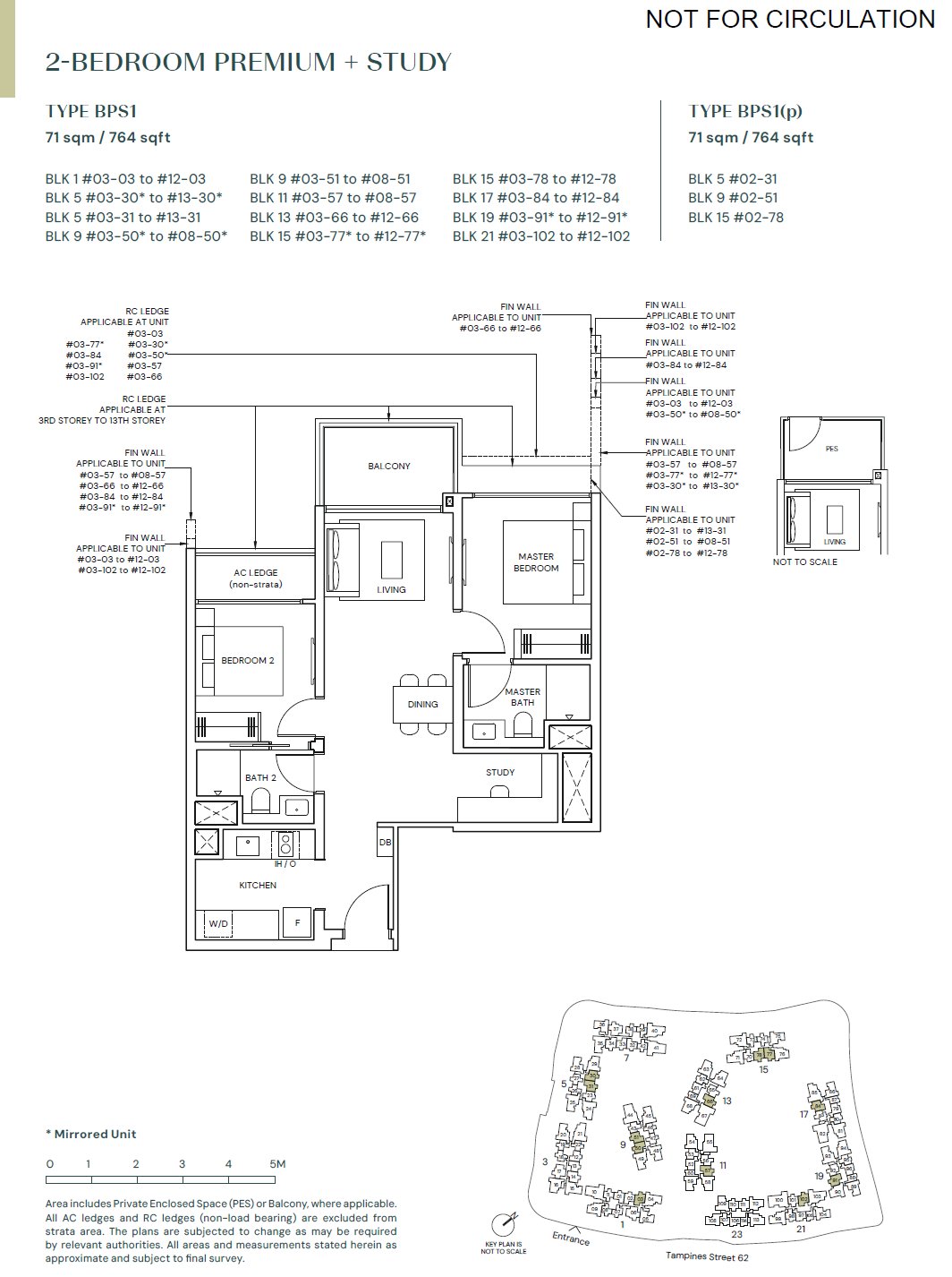 Parktown Residence 1 Bedroom Floor Plan 9