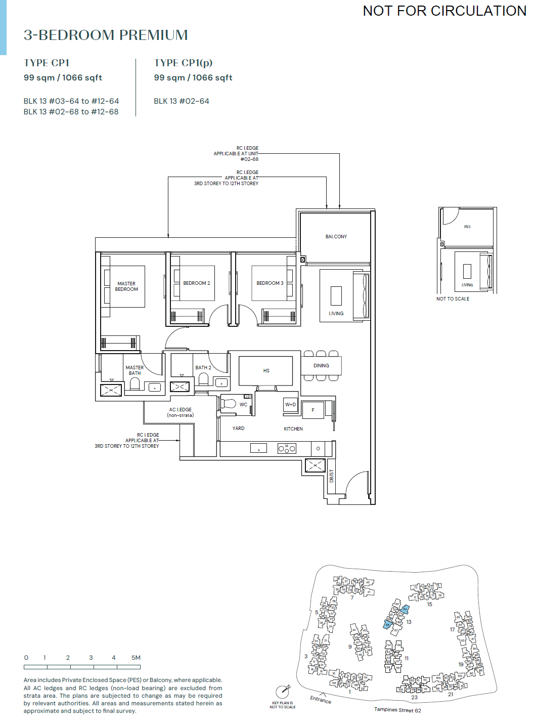 Parktown Residence 1 Bedroom Floor Plan 12