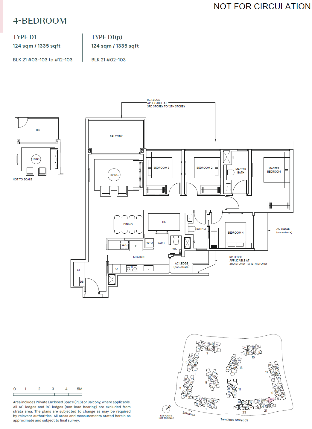 Parktown Residence 1 Bedroom Floor Plan 16