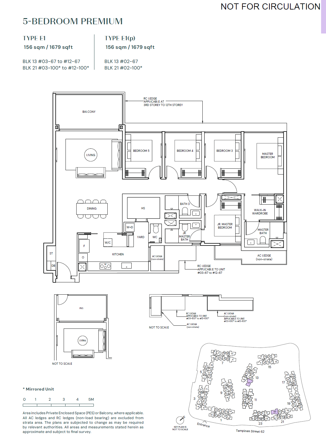 Parktown Residence 1 Bedroom Floor Plan 20